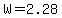 W+=+2.28