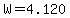 W+=+4.120