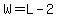 W+=+L+-+2