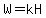 W+=+kH