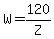 W=120%2FZ