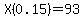 X%280.15%29=93