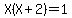 X%28X%2B2%29=1