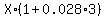 X%2A%281%2B0.028%2A3%29
