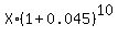X%2A%281%2B0.045%29%5E10