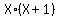 X%2A%28X%2B1%29