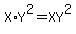 X%2AY%5E2=XY%5E2