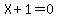 X%2B1=0