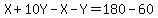 X%2B10Y-X-Y=180-60