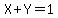 X%2BY=1