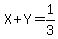 X%2BY=1%2F3
