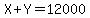 X%2BY=12000