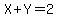 X%2BY=2
