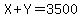 X%2BY=3500