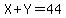 X%2BY=44