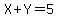 X%2BY=5