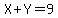 X%2BY=9