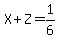 X%2BZ+=+1%2F6