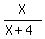 X%2F%28X%2B4%29