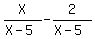 X%2F%28X-5%29-2%2F%28X-5%29