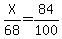 X%2F68=84%2F100