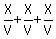 X%2FV+%2B+X%2FV+%2B+X%2FV