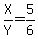 X%2FY=5%2F6