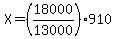 X=%2818000%2F13000%29910