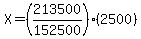X=%28213500%2F152500%29%282500%29