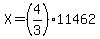 X=%284%2F3%2911462