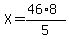 X=%2846%2A8%29%2F5