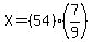 X=%2854%29%287%2F9%29