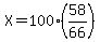 X=100%2858%2F66%29
