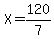 X=120%2F7
