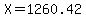 X=1260.42