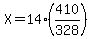 X=14%28410%2F328%29