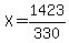 X=1423%2F330