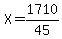 X=1710%2F45