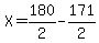 X=180%2F2-171%2F2