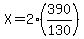 X=2%28390%2F130%29