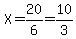 X=20%2F6=10%2F3