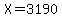 X=3190