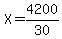 X=4200%2F30
