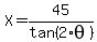 X=45%2Ftan%282%2Atheta%29