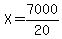 X=7000%2F20