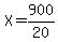 X=900%2F20