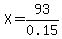 X=93%2F0.15