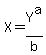 X=Y%5Ea%2Fb