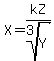 X=kZ%2Froot%283%2CY%29