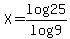 X=log25%2Flog9